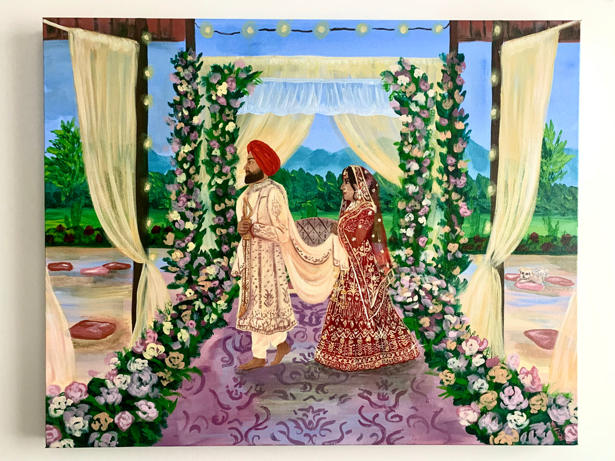Ruby Raju Live Event Painting – Marianne Valdez - Artist & Illustrator